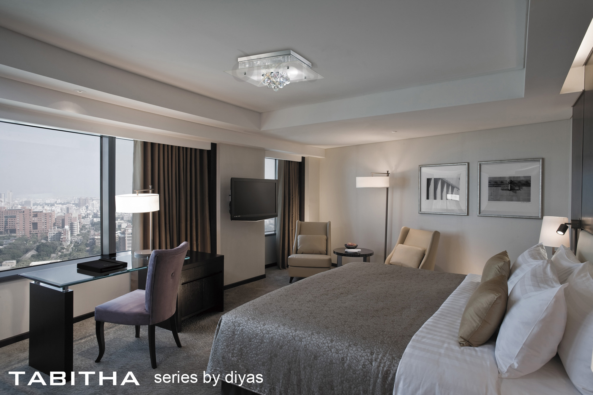 Tabitha Crystal Ceiling Lights Diyas Flush Crystal Fittings Tabitha Crystal Ceiling Lights Diyas Flush Crystal Fittings